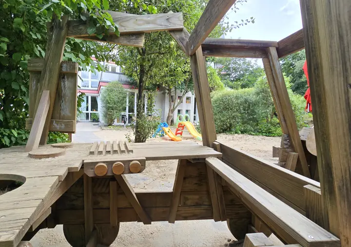 Garten: aus dem Eiswagen heraus